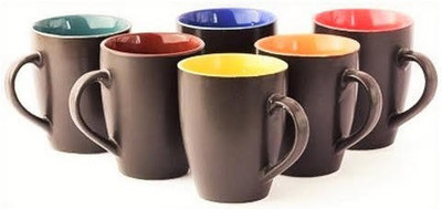 

KV ENTERPRISES1 Multicolor Ceramic 2011 Ceramic Mug(300 ml, Pack of 6)
