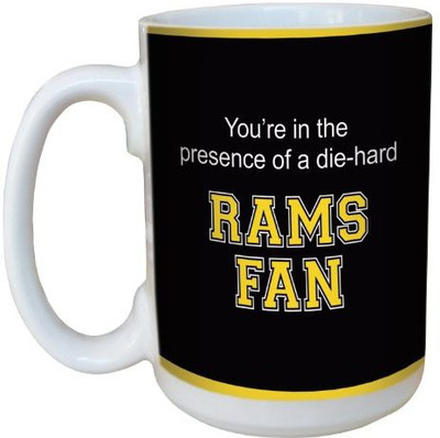 

Tree-Free Greetings Greetings lm44943 Rams College Basketball Ceramic with Full-Sized Handle, 15-Ounce Ceramic Mug(60 ml), Multicolor