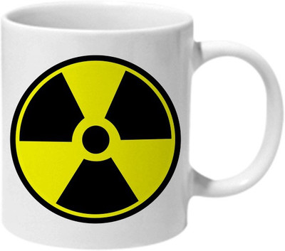

Mooch Wale Warning Raidoactive Ceramic Mug(325 ml), Multicolor