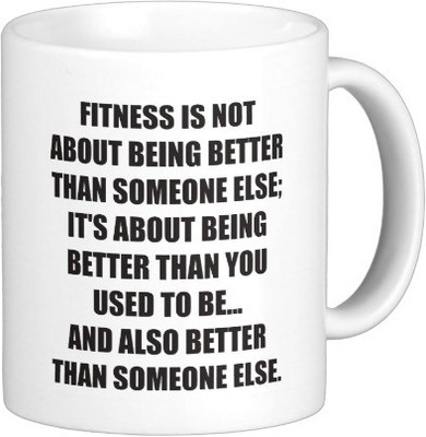 

Exoctic Silver MUG95 Ceramic Mug(250 ml), White