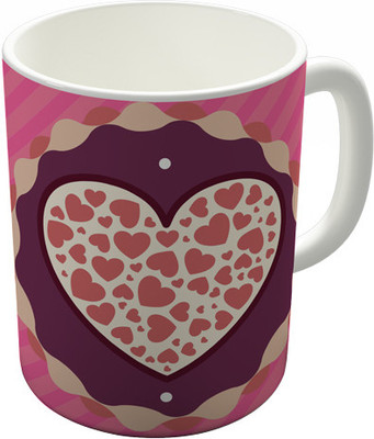 Shaildha V056 Ceramic Mug(350 ml), Multicolor