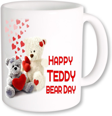 

PhotogiftsIndia Happy Teddy Bear Day 02 Ceramic Mug(325 ml), Multicolor