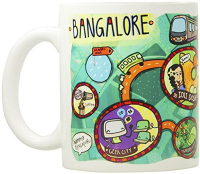 Chumbak MG170 Ceramic Mug(300 ml, Pack of 108), Multicolor