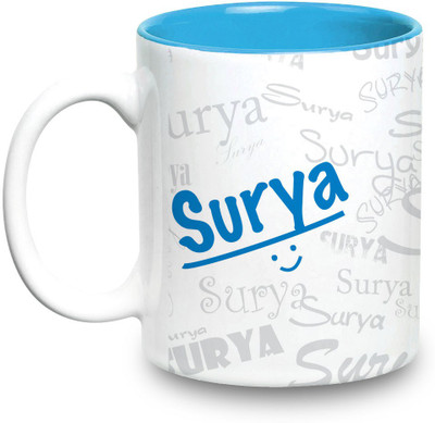 Hot Muggs Me Graffiti - Surya Ceramic Mug(315 ml), White