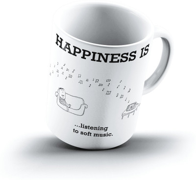 

Ucard Happiness Is1603 Bone China, Ceramic, Porcelain Mug(325 ml)