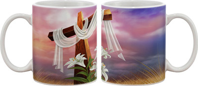 

Artifa Jesus Cross Porcelain, Ceramic Mug(350 ml), Multicolor