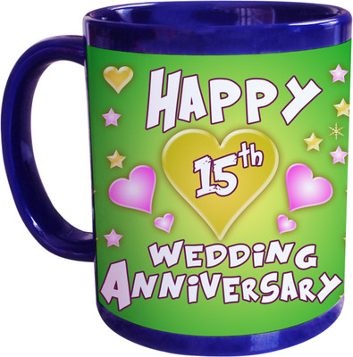 66% OFF on SajawatHomes 15th Wedding Anniversary Coffee Ceramic Coffee Mug(350 ml) 66% OFF on SajawatHomes 15th Wedding Anniversary Coffee Ceramic Coffee Mug(350 ml)