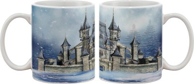 

Artifa Castle In Winter Snow Porcelain, Ceramic Mug(350 ml), Multicolor