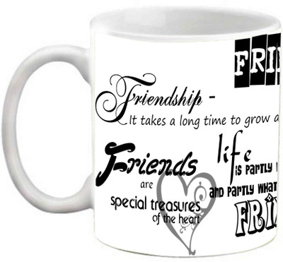 

EFW BEST FRIENDS FOREVER - FRIENDSHIP QUOTES PRINTED COFFEE Ceramic Mug(325 ml), White