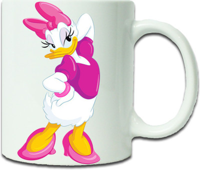 

Maison N Mode Donald Duck Style Coffee Ceramic Mug(330 ml), Multicolor
