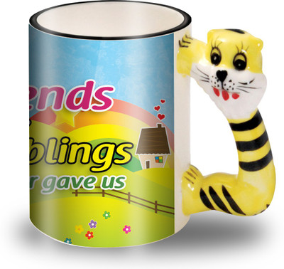 

Presto Animal handle Friendship Day your Best friend Ceramic Mug(330 ml), White