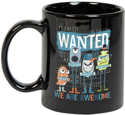 

Prithish We Are Awesome Black Ceramic Mug(330 ml), Multicolor