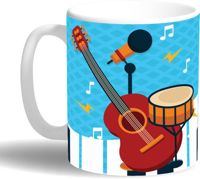 

PRINT OPERA Music Instruments Ceramic Mug(330 ml), Multicolor