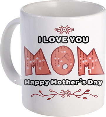 

SKY TRENDS Gift For Mom White Coffee For Mother Day Ceramic Mug(350 ml), Multicolor