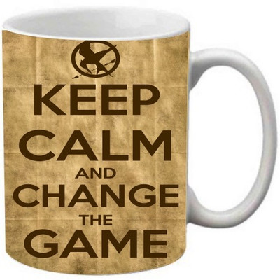 

Maison N Mode Keep Calm And Change The Game Coffee Ceramic Mug(330 ml), Multicolor