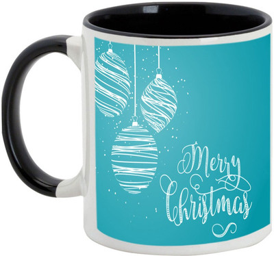 

AllUPrints Christmas Competition Ceramic Mug(325 ml), Black