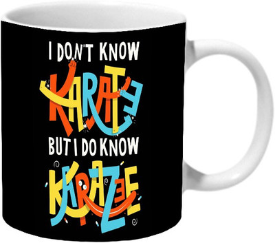 

Mooch Wale Krazee Ceramic Mug(325 ml), Multicolor