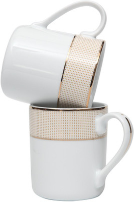 

Lakline 80140 Porcelain Mug(350 ml, Pack of 2), White