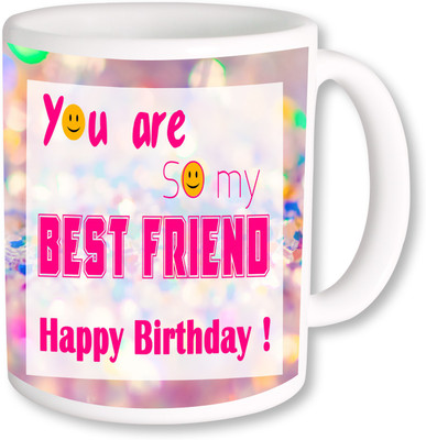 

PhotogiftsIndia Happy Birthday Gifts 16 Ceramic Mug(325 ml), Multicolor