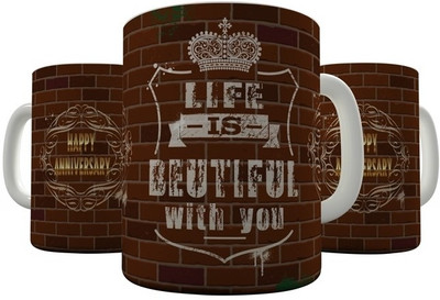 

Shaildha HA_14_09 Ceramic Mug(350 ml), Multicolor
