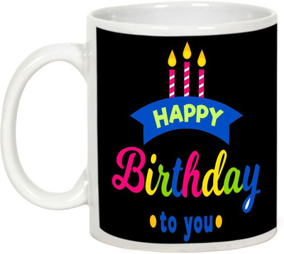 

AllUPrints Be The Candle To Someone On Your Birthday Ceramic Mug(325 ml), White