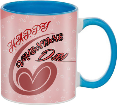 

SKY TRENDS Beautiful Special and Best Happy Valentine Gifts for Boyfriend Girlfriend Fiance Wife Husband Friends Birthday Anniversary081 Ceramic Mug(325 ml), Blue
