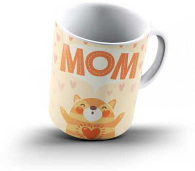 

Ucard Mothers Day702 Bone China, Ceramic, Porcelain Mug(325 ml), Multicolor