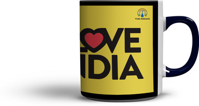 

The Indian Gate Coffee Ceramic Mug(295 ml), Multicolor