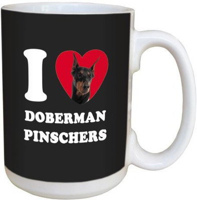 

Tree Free Free Greetings LM45042 I Heart Doberman Pinschers Ceramic with Full-Sized Handle, 15-Ounce Ceramic Mug(60 ml), Multicolor