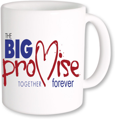 

PhotogiftsIndia Promise Day The Big Promise Ceramic Mug(325 ml), Multicolor