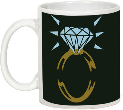 

AllUPrints Friendship Day Gifts - Friends Are Like Diamonds Ceramic Mug(325 ml), White