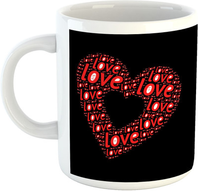 

Deeher Gifts Love -Design31 Ceramic Mug(330 ml), Multicolor