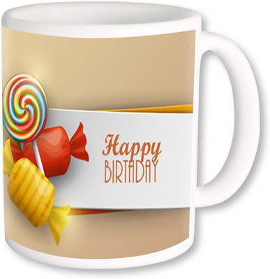 

PhotogiftsIndia Happy Birthday Gifts 17 Ceramic Mug(325 ml), Multicolor