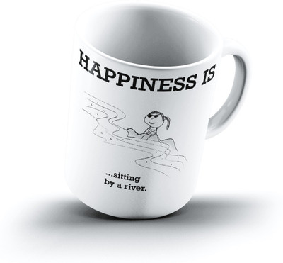

Ucard Happiness Is1537 Bone China, Ceramic, Porcelain Mug(325 ml)