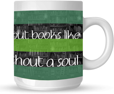

Huppme Room Without Book White Ceramic Mug(350 ml)