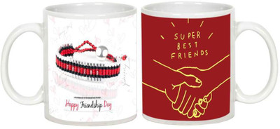 

AllUPrints Friendship Day Gifts - Gift For Friend (Design 24) Ceramic Mug(325 ml, Pack of 2), White