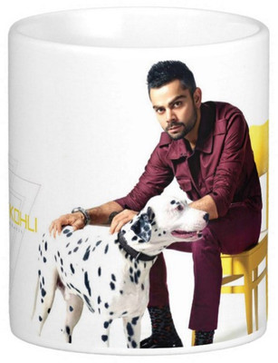 

Exoctic Silver Virat Kohli 002 Ceramic Mug(300 ml), Multicolor