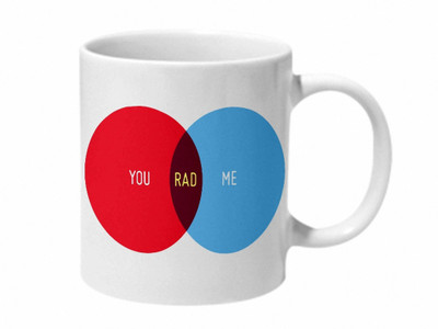 

Mooch Wale You Me Rad Ceramic Mug(325 ml), Multicolor