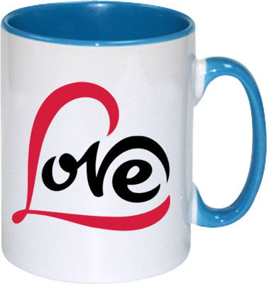 

Heyworlds love you valentine day gifts 018 Ceramic Mug(325 ml), Multicolor