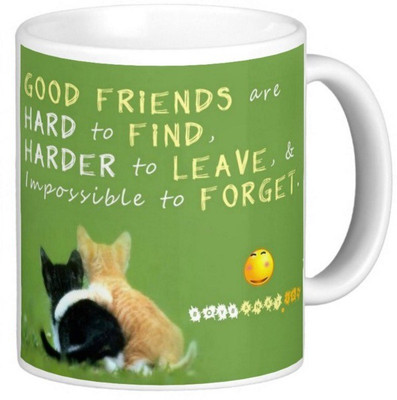 

Exoctic Silver Farewell GoodBye 015 Ceramic Mug(300 ml), Multicolor