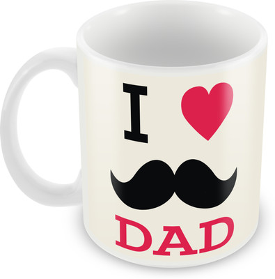 

Posterboy I love Dad Ceramic Mug(350 ml), Multicolor