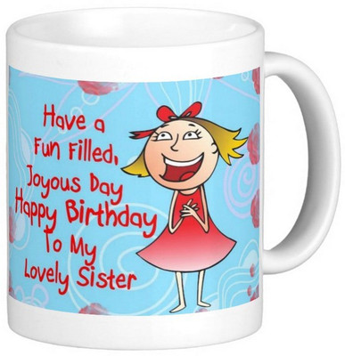 

Exoctic Silver Sister's Birthday Series 02 Ceramic Mug(300 ml), Multicolor