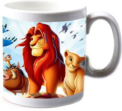 

My Bestow Printed White Ceramic Mug(320 ml), Multicolor