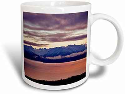 

3dRose mug_87323_2 Kachemak Bay, Kenai Mountains, Homer, Alaska US02 AJE0018 Adam Jones Ceramic, 15 oz, White Ceramic Mug(60 ml), Multicolor