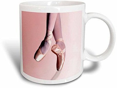 

3dRose Ballet Slippers, 15-Ounce Ceramic Mug(60 ml), Multicolor