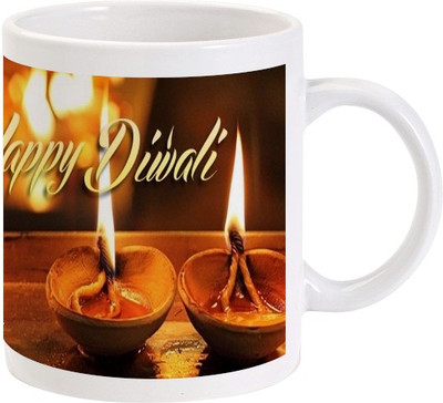 

Lolprint 77 Diwali Ceramic Mug(325 ml)