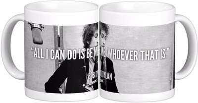 

Exoctic Silver Bob Dylan Quotes Series V02 Ceramic Mug(300 ml), Multicolor