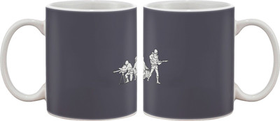 

Artifa Music Army Porcelain, Ceramic Mug(350 ml), Multicolor