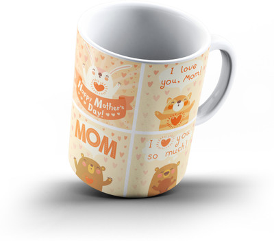 

Ucard Mothers Day716 Bone China, Ceramic, Porcelain Mug(325 ml), Multicolor