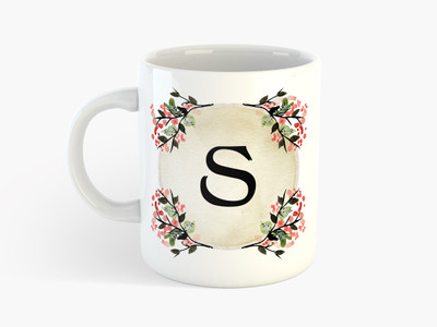 

Deeher Gifts "S" Name Initials- Ceramic Mug(350 ml), Multicolor